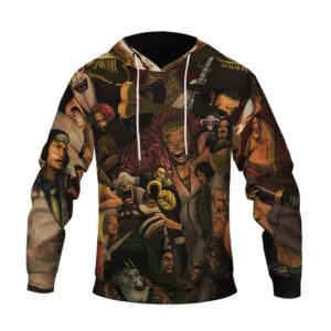 One Piece Series Luffy Allies & Villains Art Pullover Hoodie