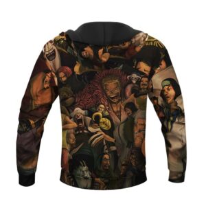 One Piece Series Luffy Allies & Villains Art Pullover Hoodie