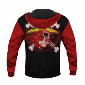 One Piece Straw Hat Pirates Half Skull & Beast Art Hoodie