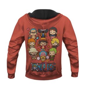 One Piece Straw Hat Pirates Member Cute Chibi Art Hoodie