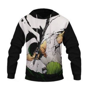 Roronoa Zoro Three-Sword Style Technique Art Epic Hoodie