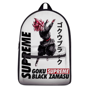 Supreme Inspired Art Rose Goku Black Zamasu Awesome Backpack