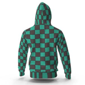 Tanjiro Kamado Checkered Kimono Pullover Hoodie