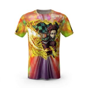 Tanjiro Kamado Radiant Color Graphic T-Shirt