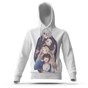 Tengen Uzui With His Wives White Hooded Sweatshirt