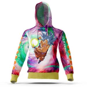 Ultra Instinct Form Goku Trippy Color Swirl Hoodie