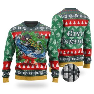 Water Hashira Giyu Tomioka Ugly Christmas Sweater