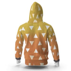 Zenitsu Agatsuma Costume Demon Slayer Pullover Hoodie