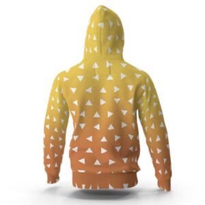 Zenitsu Agatsuma Gradient Haori Pattern Hoodie