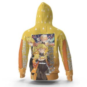 Zenitsu Haori Pattern Streetwear Pullover Hoodie