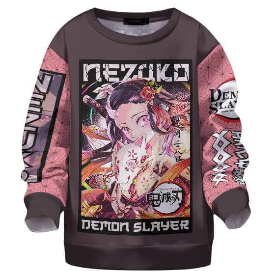 Beautiful Nezuko Poster Demon Slayer Kids Sweater