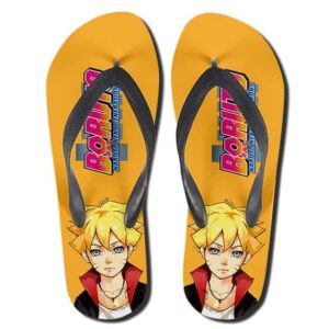 Boruto Naruto Next Generations Yellow Thong Sandals