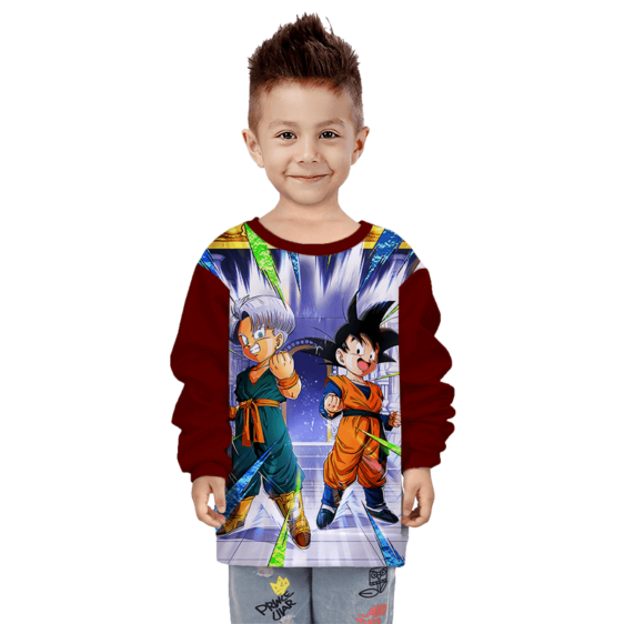 DBZ Budding Warrior Trunks & Goten Kid Cool Children's Sweater