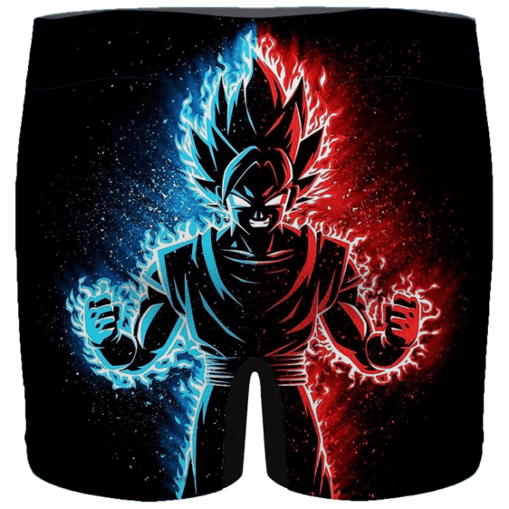 DBZ Goku Super Saiyan Blue Red Minimalist Men's Boxer Brief