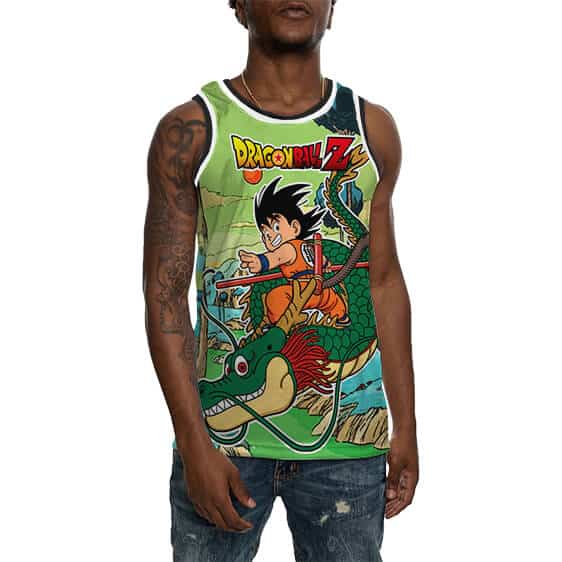 DBZ Kid Goku and Shenron Basketball Uniform