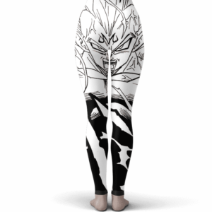 DBZ Majin Vegeta Comic Art Black White Cool Yoga Pants