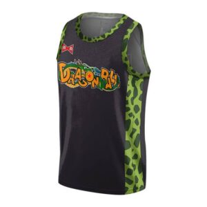 DBZ Red Ribbon Army Cell Black Basketball Jersey
