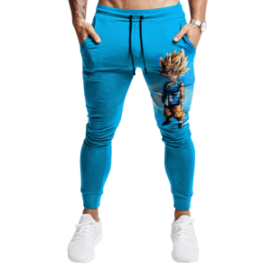 Dragon Ball GT Kid Goku With Blue Aura Simple Track Pants