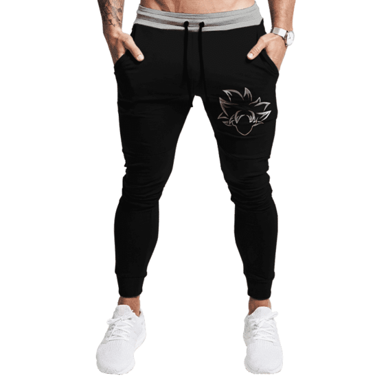 Dragon Ball Goku Ultra Instinct Logo Black Tracksuit Bottoms