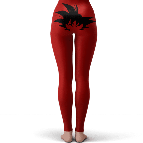 Dragon Ball Goku's Hair Vector Art Sexy Red Yoga Pants