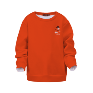 Dragon Ball Kid Goku Nike Orange Kids Pullover Sweatshirt