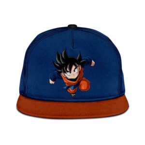Dragon Ball Kid Goten Awesome Blue Red Snapback Hat
