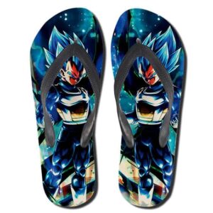 Dragon Ball Legends Vegeta Super Saiyan Blue Flip Flops