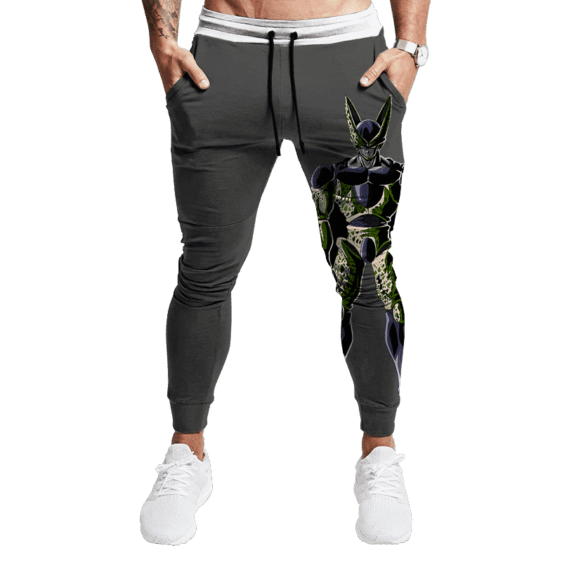 Dragon Ball Perfect Cell Print Gray Awesome Dope Joggers