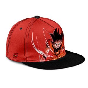 Dragon Ball Son Goku Base Form Kaioken Red Cool Snapback Cap