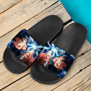 Dragon Ball Super Son Goku Ultra Instinct Kamehameha Cool Slide Footwear