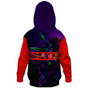 Dragon Ball Supreme Cell Charge Attack Kids Pullover Hoodie Back