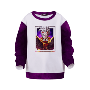 Dragon Ball Z Baby Vegeta Awesome Art White Purple Kids Sweatshirt