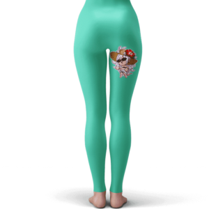 Dragon Ball Z Chibi Android 21 Cute Pastel Green Yoga Pants