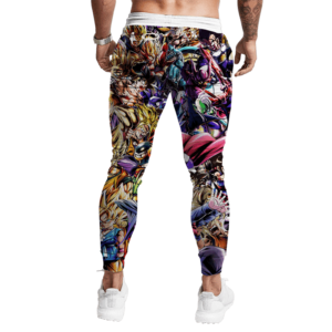 Dragon Ball Z Family Of Characters Cool Dope Tracksuit Bottoms