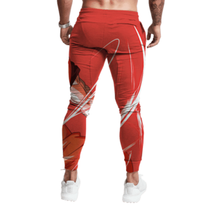 Dragon Ball Z Goku In Charging Pose All Over Print Red Joggers