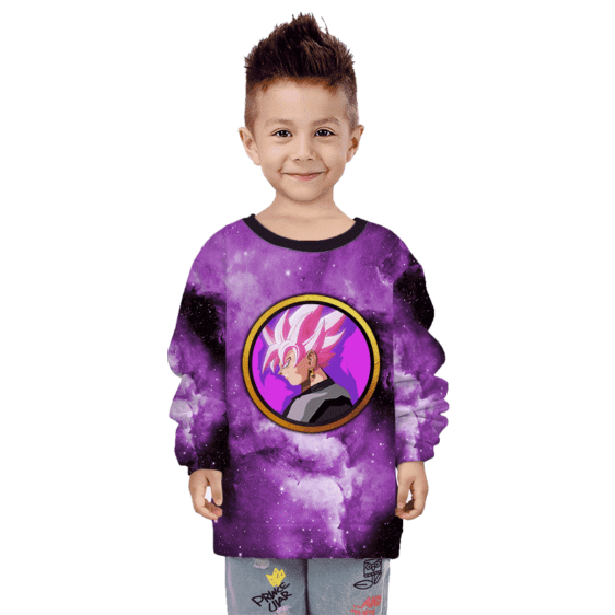 Dragon Ball Z Goku Black Saiyan Rose Awesome Kids Sweatshirt