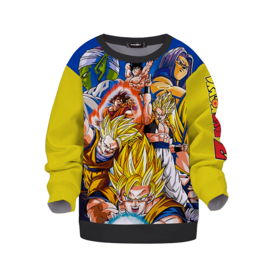 Dragon Ball Z Fighters Classic Team Yellow Kids Sweatshirt