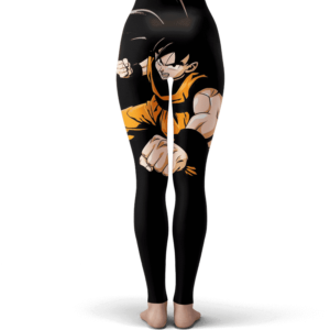 Dragon Ball Z Handsome Goku Dope Artwork Black Leggings