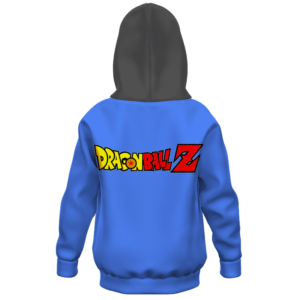 Dragon Ball Z Happy Winking Android 18 Kids Hoodie Back