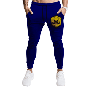 Dragon Ball Z Majin Badge Awesome Navy Blue Tracksuit Bottoms