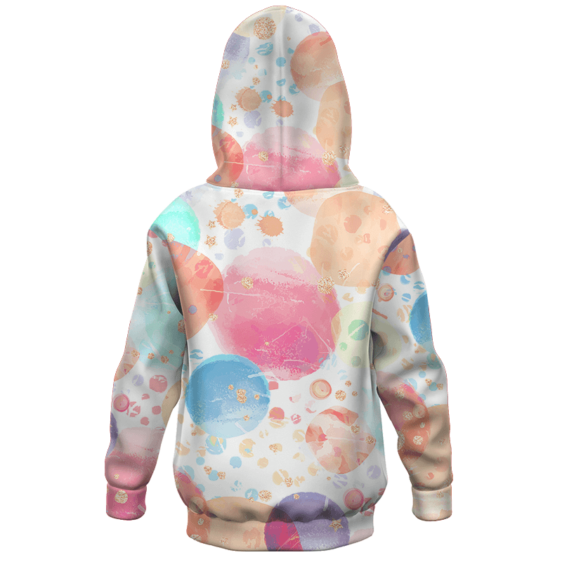 Dragon Ball Z Pan with Bee Colorful Happy Kids Hoodie - back