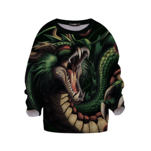 Dragon Ball Z Shenron Scary Awesome Dope Green Kids Sweatshirt