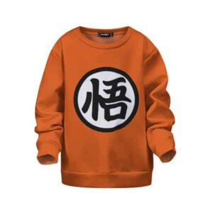 Dragon Ball Z Son Goku's Wisdom Kanji Logo Kids Sweatshirt