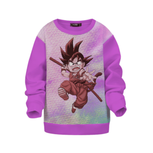 Dragon Ball Z Striking Kid Goku Cool Tie Dye Kid Sweatshirt