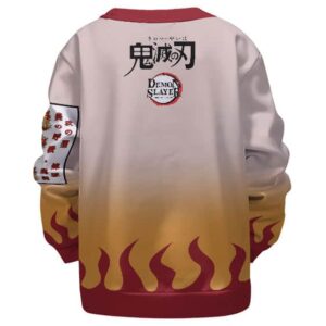 Flame Hashira Kyojuro Pattern Children Sweatshirt