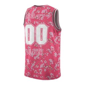 Kanao Tsuyuri Floral Art Pink Basketball Uniform