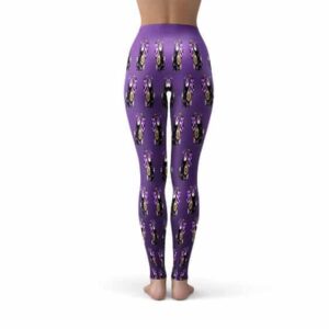 Demon Slayer Nakime Chibi Purple Yoga Pants