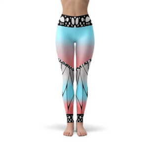 Shinobu Kocho Stylized Haori Pattern Yoga Pants
