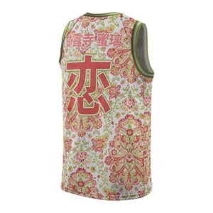 Love Hashira Mitsuri Floral Basketball Uniform