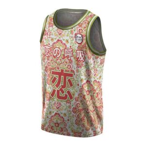 Love Hashira Mitsuri Floral Basketball Uniform